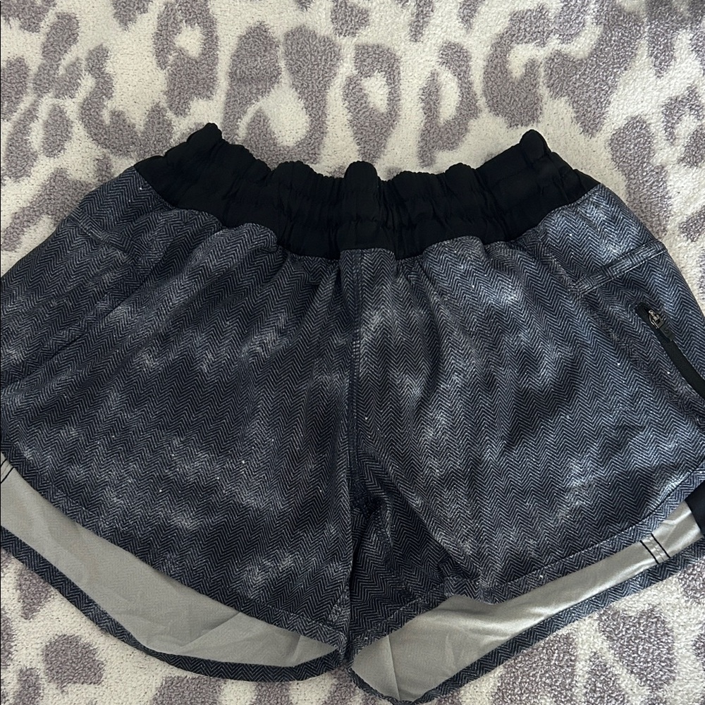 lululemon athletica Black and blue  Athletic Shorts